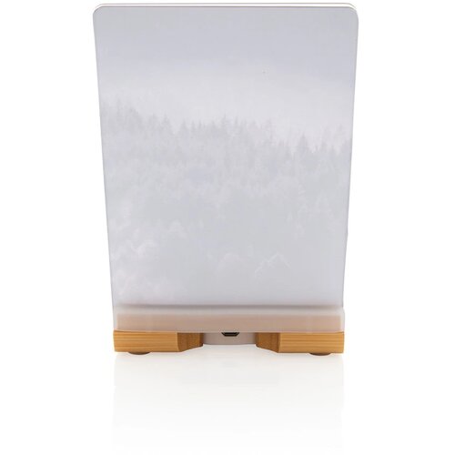 Bamboe 5W draadloze oplader met fotolijst bruin
