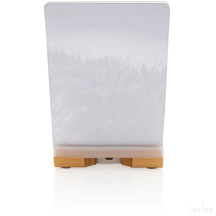 Bamboe 5W draadloze oplader met fotolijst bruin