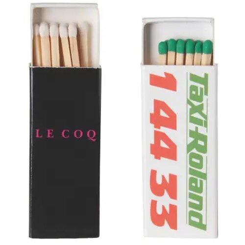 Luciferdoosje met 11 lucifers met full colour opdruk
