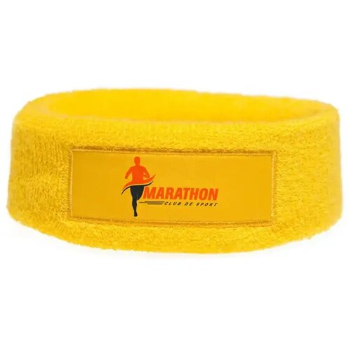 Hoofdband 18cm Met Label 9*3 Cm Geel