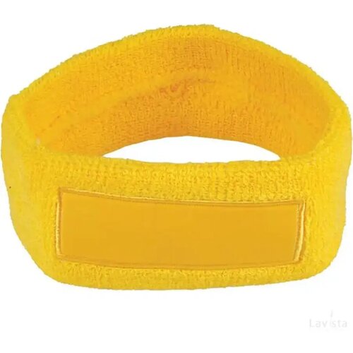 Hoofdband 18cm Met Label 9*3 Cm Geel