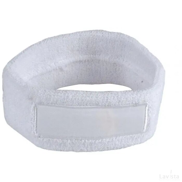 Hoofdband 18cm Met Label 9*3 Cm Wit