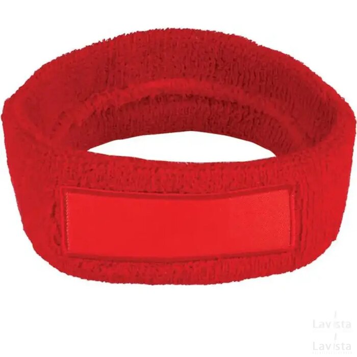 Hoofdband 18cm Met Label 9*3 Cm Rood