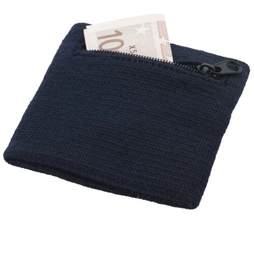 Zweetband | Met rits | Met opdruk Navy