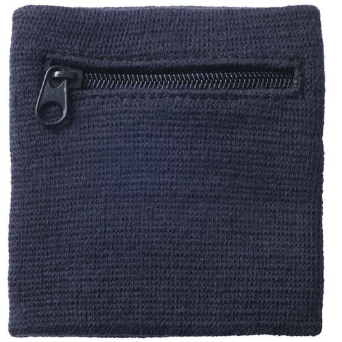 Zweetband | Met rits | Met opdruk Navy
