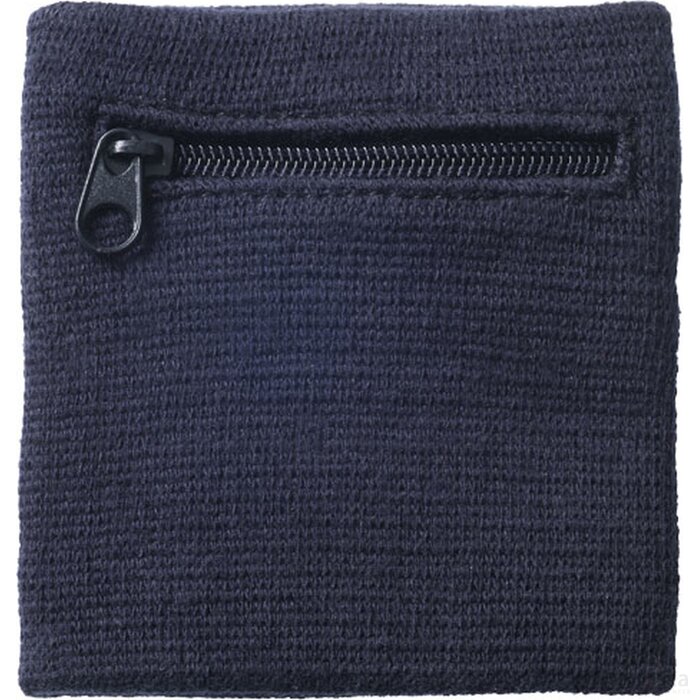 Zweetband | Met rits | Met opdruk Navy