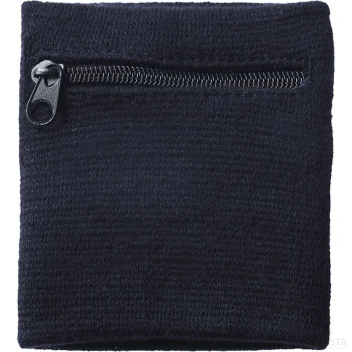 Brisky zweetbandje met rits Zwart