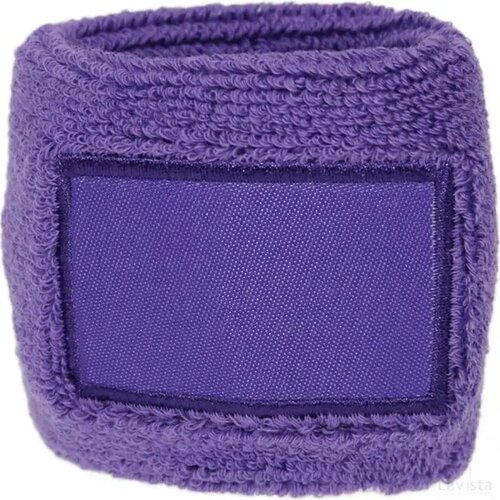 Polsband 6cm Met Label Paars
