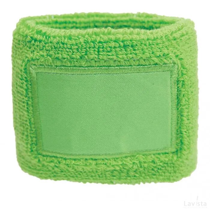 Polsband 6cm Met Label Groen