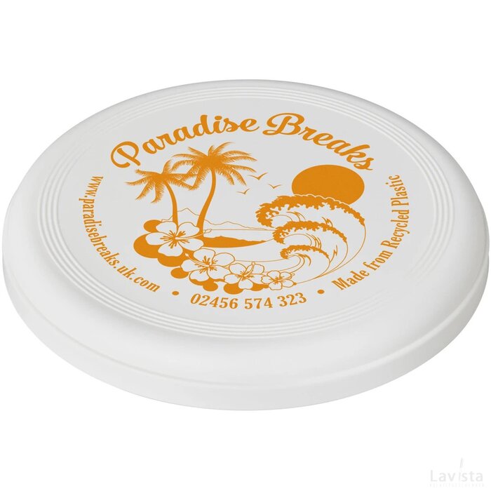 Crest gerecyclede frisbee Wit