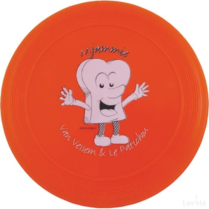 Frisbee 21 cm. met ringen Oranje
