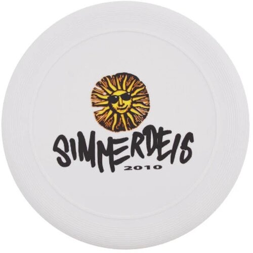 Frisbee 21 cm. met ringen Wit