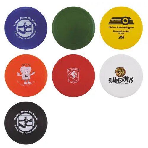 Frisbee 21 cm. met ringen Zwart