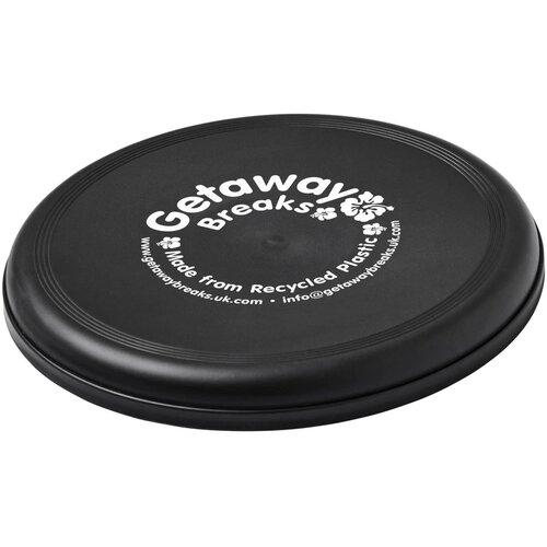 Orbit frisbee van gerecycled plastic Zwart
