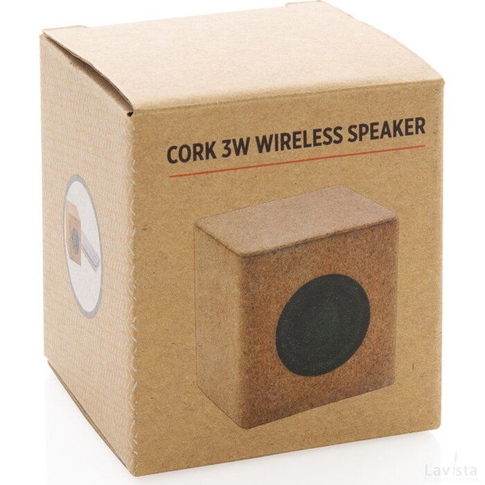 Kurk 3W draadloze speaker bruin