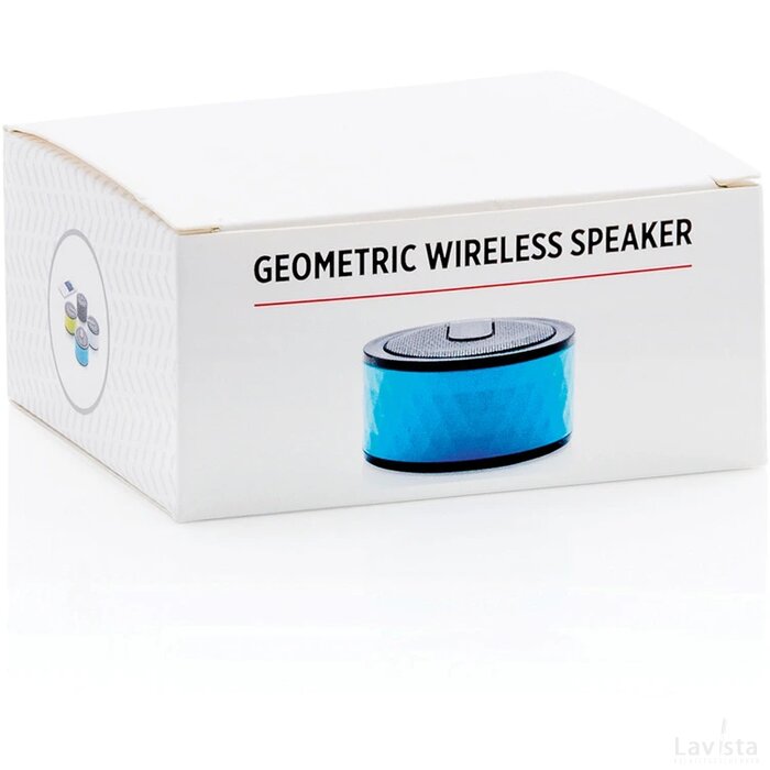 Geometric draadloze speaker blauw