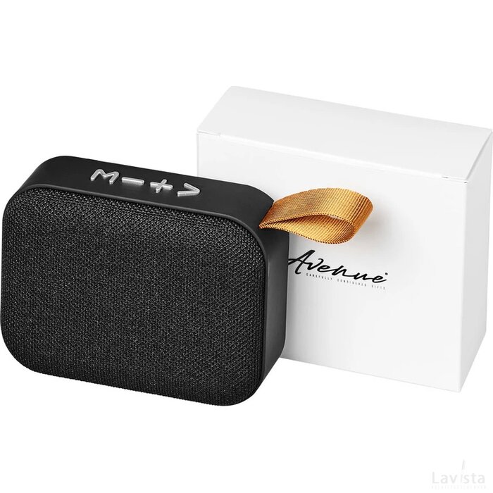 Fashion Bluetooth®-speaker van stof Zwart