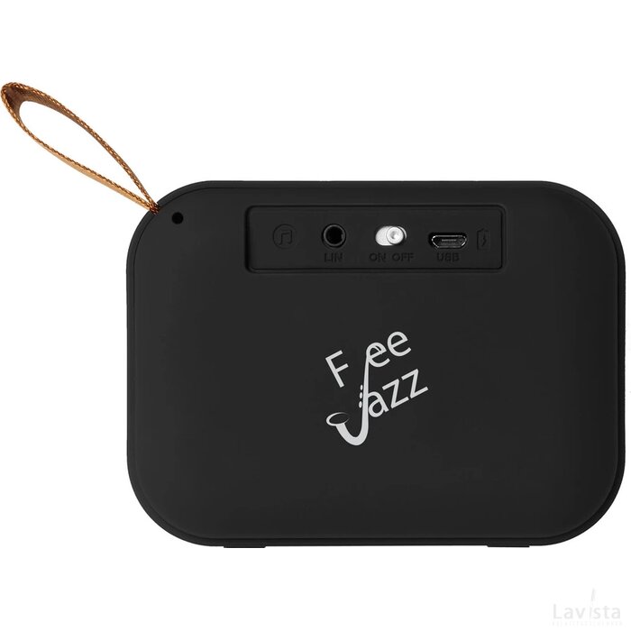 Fashion Bluetooth®-speaker van stof Zwart