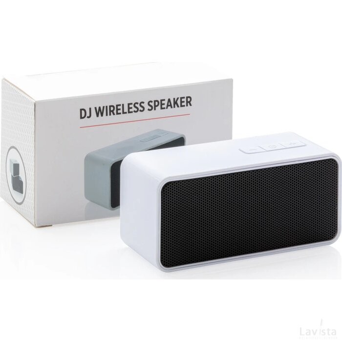 DJ draadloze 3W speaker wit