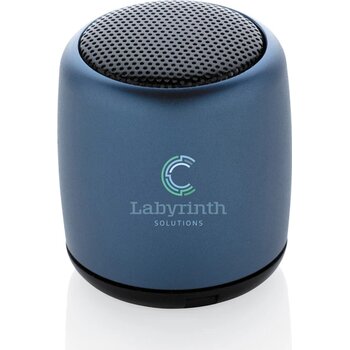 Mini aluminium draadloze speaker blauw Mini aluminium draadloze speaker blauw