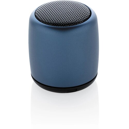 Mini aluminium draadloze speaker blauw