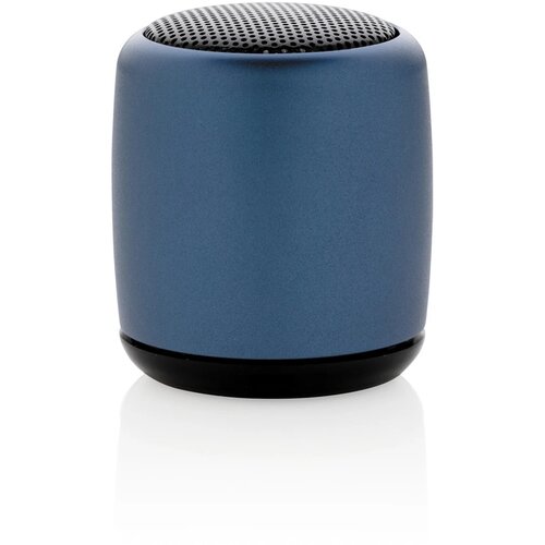 Mini aluminium draadloze speaker blauw