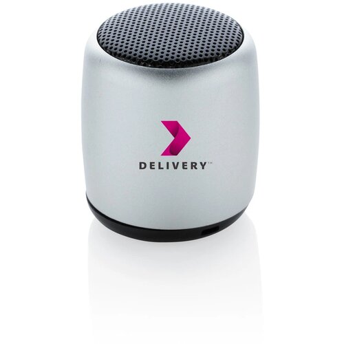 Mini aluminium draadloze speaker zilver