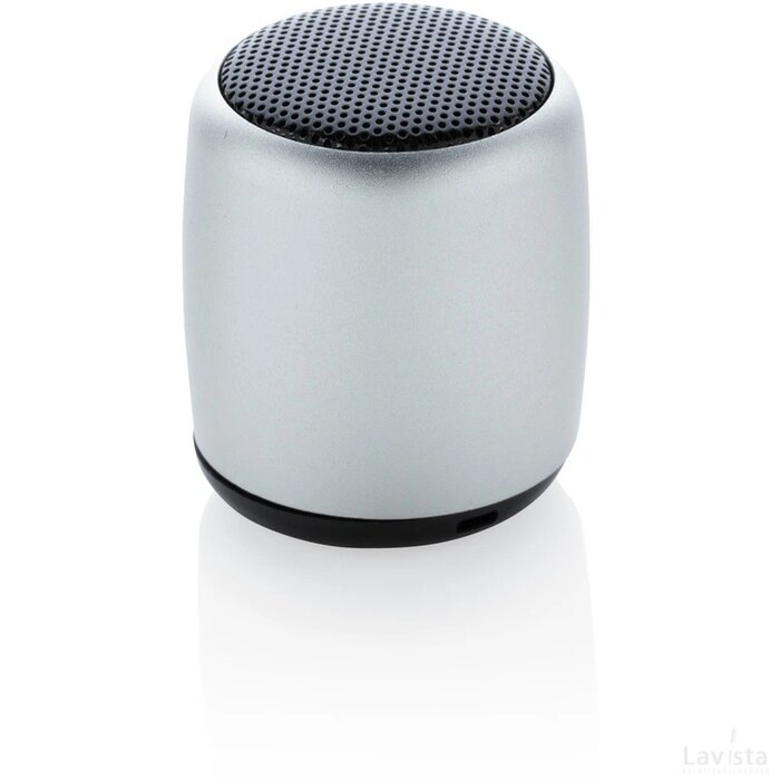 Mini aluminium draadloze speaker zilver
