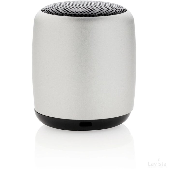 Mini aluminium draadloze speaker zilver
