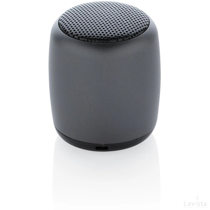 Mini aluminium draadloze speaker antraciet