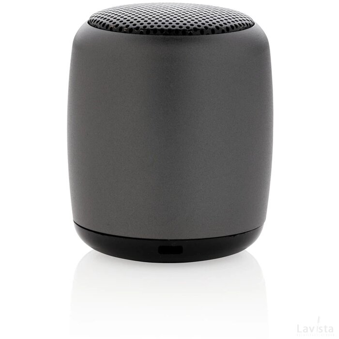 Mini aluminium draadloze speaker antraciet
