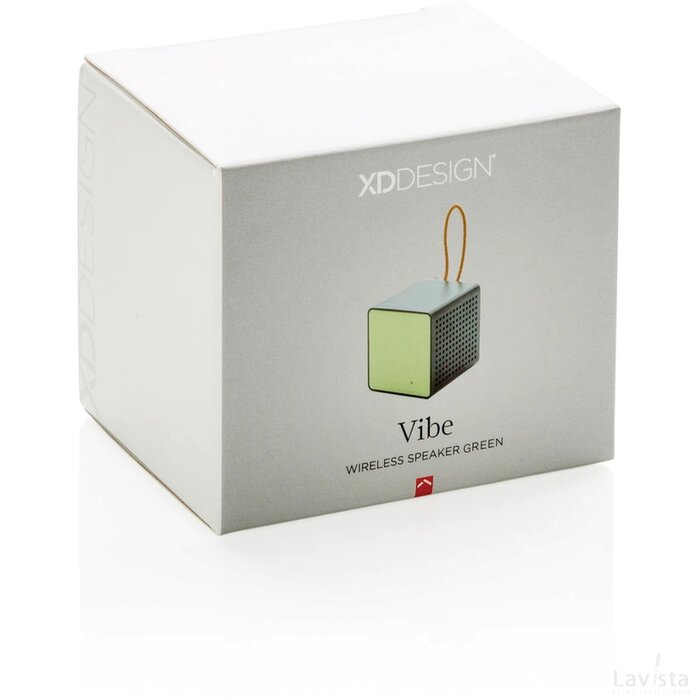 Vibe draadloze 3W speaker groen, zwart