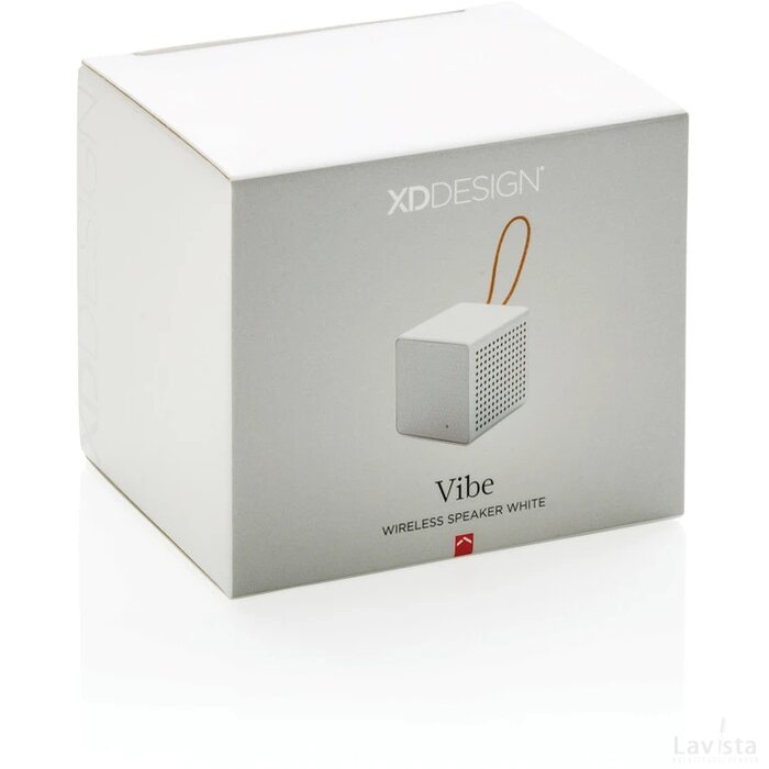 Vibe draadloze 3W speaker wit, grijs