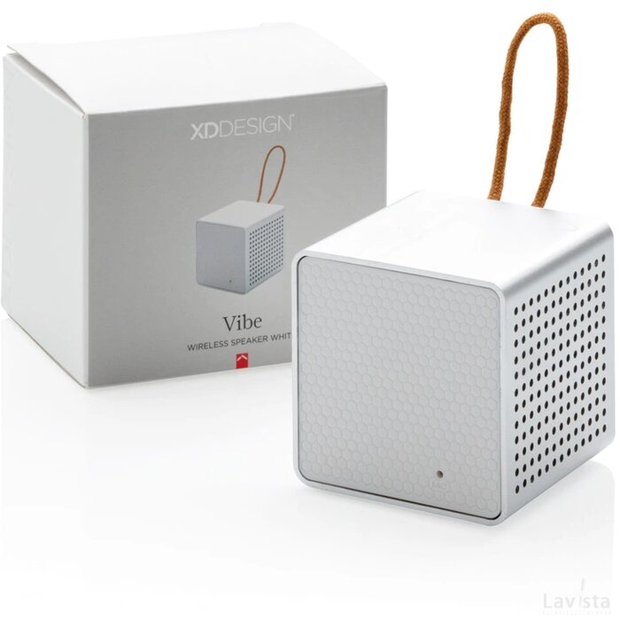 Vibe draadloze 3W speaker wit, grijs