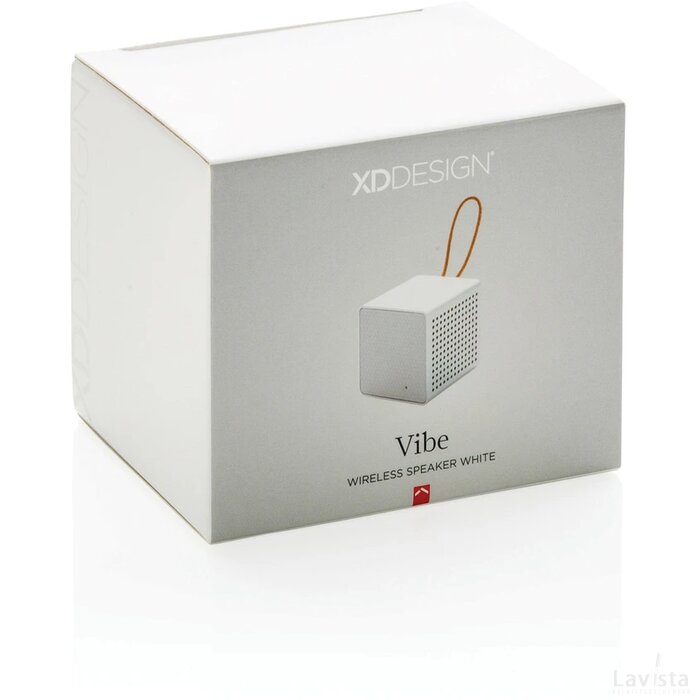 Vibe draadloze 3W speaker wit, grijs
