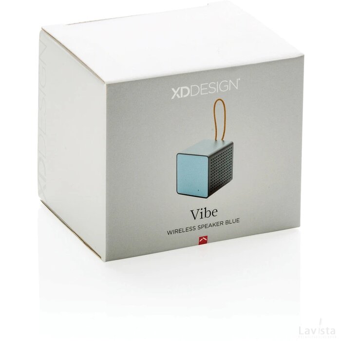 Vibe draadloze 3W speaker blauw, zwart