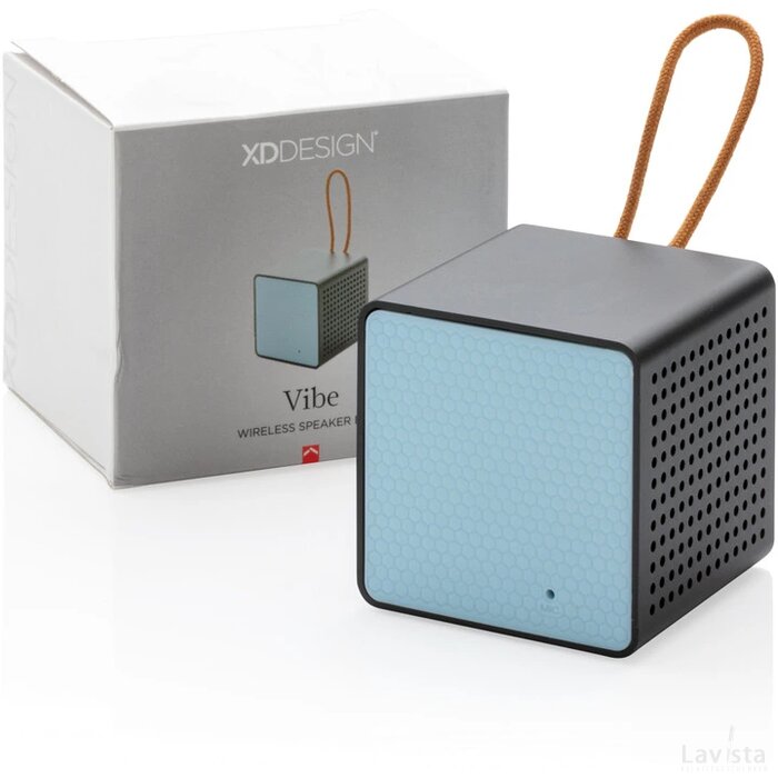 Vibe draadloze 3W speaker blauw, zwart