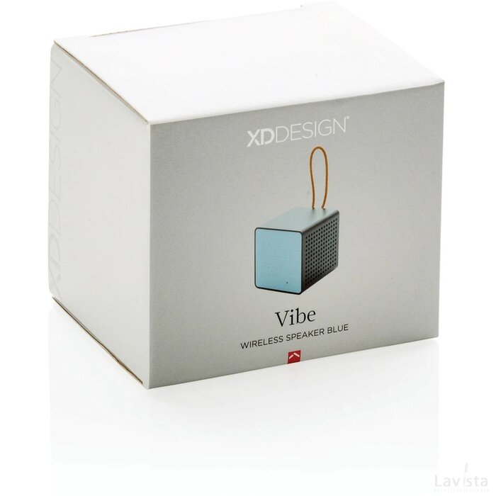 Vibe draadloze 3W speaker blauw, zwart
