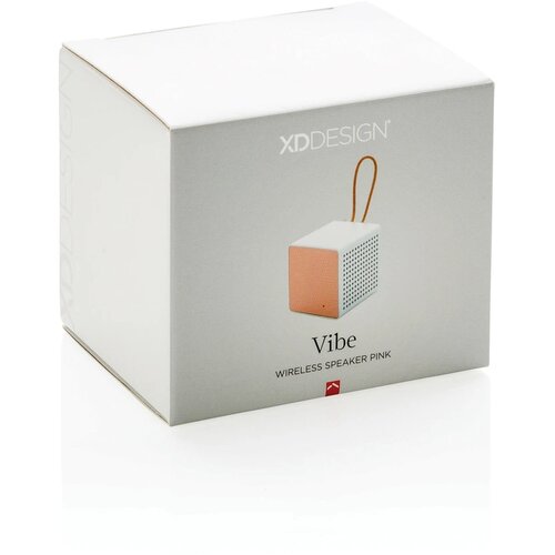 Vibe draadloze 3W speaker roze, grijs