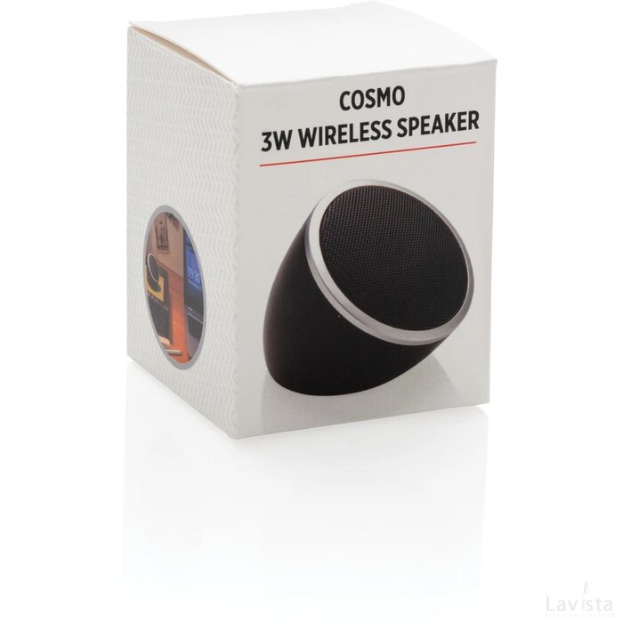 Cosmo 3W draadloze speaker zwart, grijs