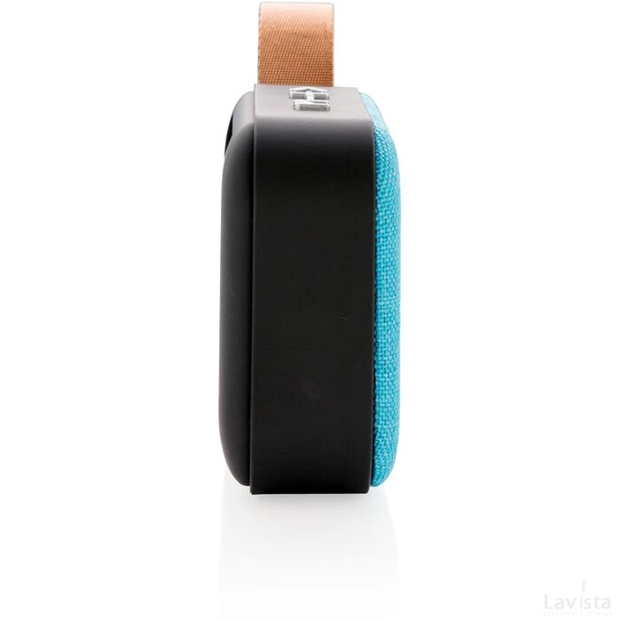 Fabric trend draadloze 3W speaker blauw, zwart