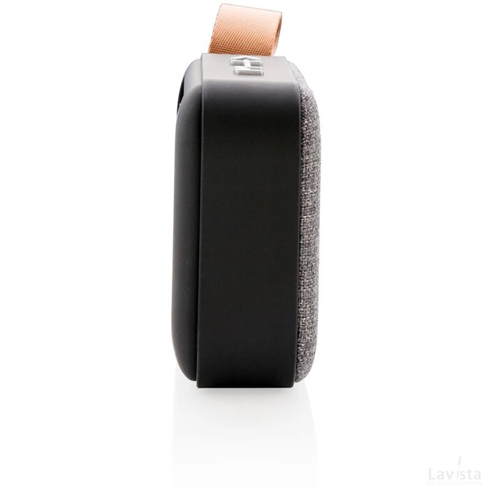 Fabric trend draadloze 3W speaker antraciet, zwart