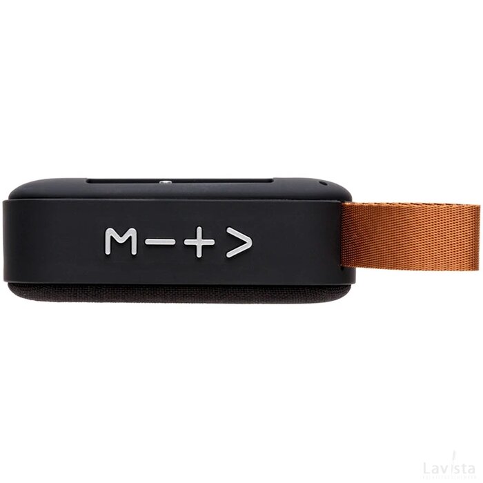 Fabric trend draadloze 3W speaker zwart, zwart