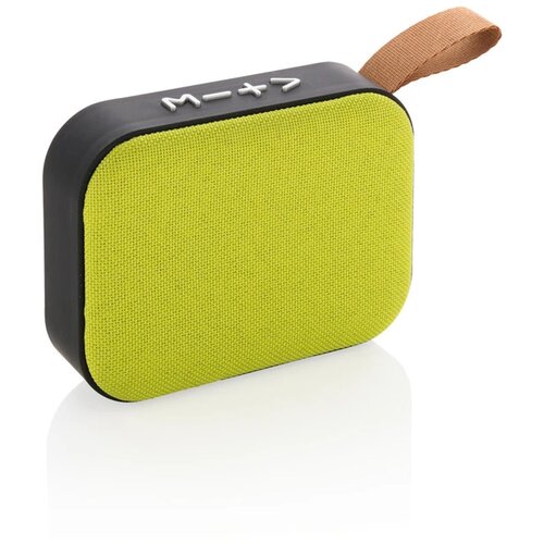 Fabric trend draadloze 3W speaker groen, zwart