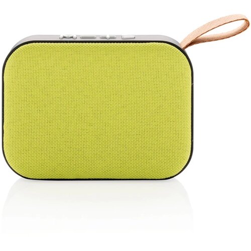 Fabric trend draadloze 3W speaker groen, zwart