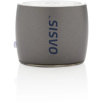 Swiss Peak 3W draadloze bass speaker grijs, grijs