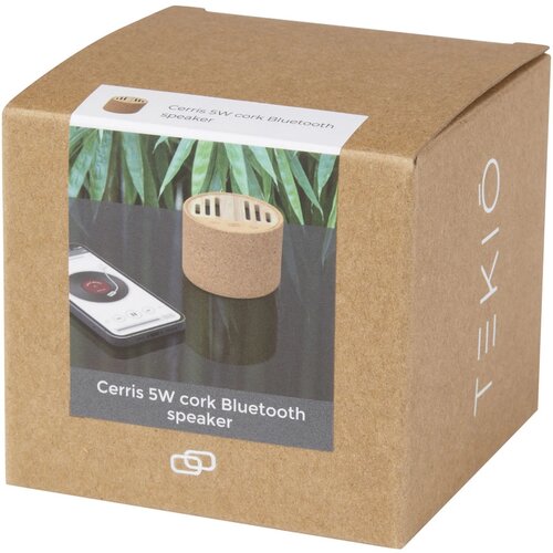 Cerris Bluetooth® speaker van kurk van 5 W Naturel