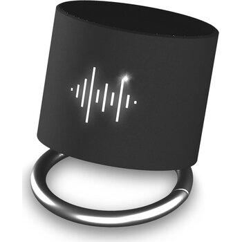 SCX.design S26 speaker 3W voorzien van ring met oplichtend logo Zwart
