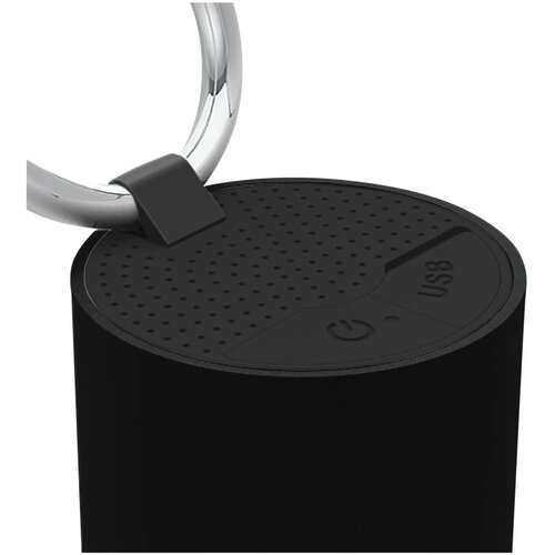 SCX.design S26 speaker 3W voorzien van ring met oplichtend logo Zwart
