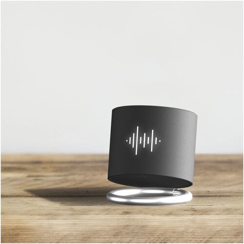 SCX.design S26 speaker 3W voorzien van ring met oplichtend logo Zwart